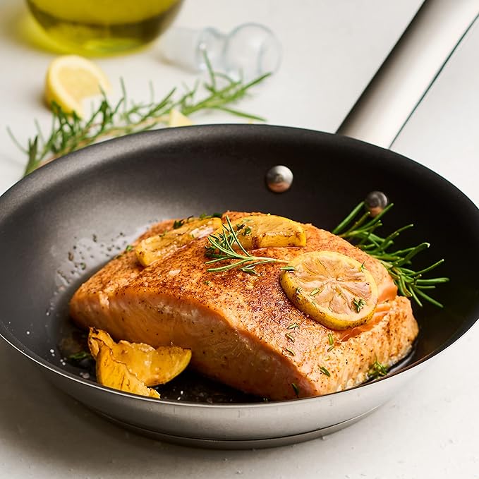 Tramontina 8-Inch Non Stick Small Frying Pan, Tri-Ply Base Stainless Steel Skillet with Reinforced Nonstick Coating, Dishwasher and Oven Safe - Image 2