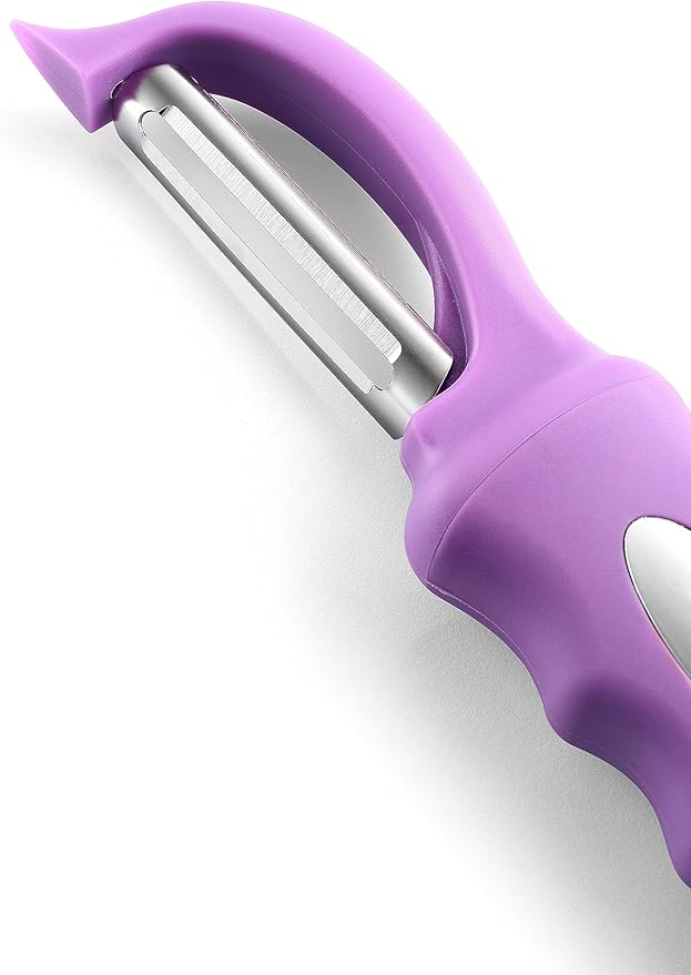 Spring Chef Premium Swivel Vegetable Peeler, Comfortable Handle and Ultra Sharp Stainless Steel Blades - Perfect Kitchen Peeler For Veggie, Fruit, Potato, Carrot, Apple - Orchid - Image 8