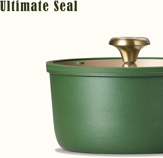 CAROTE 2QT & 2.5QT Sauce Pan Sets with Lid & Ladle Cooking Pots Nonstick Saucepans Cookware Set Small Kitchen Pot, Induction Comptable, Easy to Clean, PFOA FREE (Green) - Image 4