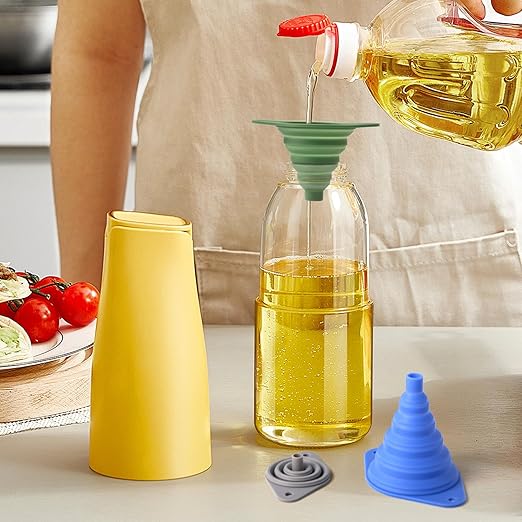 Kitchen Funnel Set of 3,Small and Large,Funnels for Kitchen Use Filling Bottle,Folding Silicone Funnel Used for Transferring Liquids in The Kitchen - Image 9