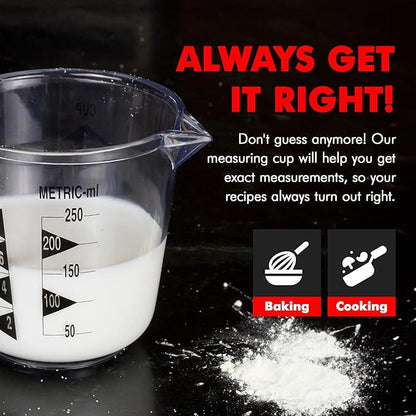 Chef Craft Select Plastic Measuring Cup, 1 Cup Capacity, Clear - Image 3