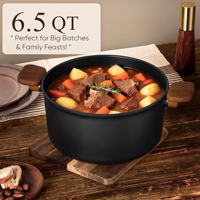 CAROTE 33pcs Pots and Pans Non Stick, Cookware Sets Detachable Handle, Induction Kitchen Pots and Pans,NonStick Cooking Set, Oven/Dishwasher/Fridge Safe, Space Saving - Image 6
