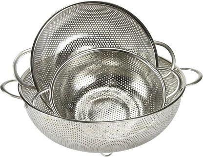 Chef Craft Select Micro-Perforated Colander, 2.5 quart, Stainless Steel