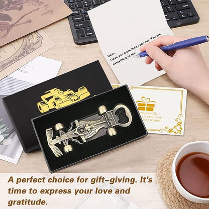 LKKCHER Racing Car Gifts for Men Women, Novelty Race Car Beer Bottle Opener, Birthday Christmas Gifts for Men Grandpa Husband Dad Racing Fans