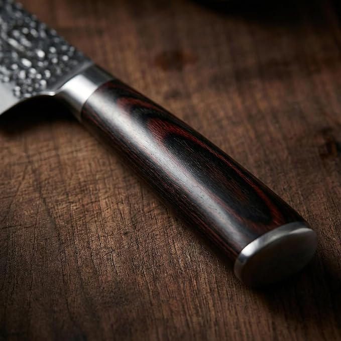 imarku Nakiri Knife, Razor Sharp 7 Inch Multipurpose Vegetable Japanese Chef Knife, High Carbon Stainless Steel Meat Cleaver, Gyutou Knife with Ergonomic Handle, Mothers Day Gift for Mom - Image 6
