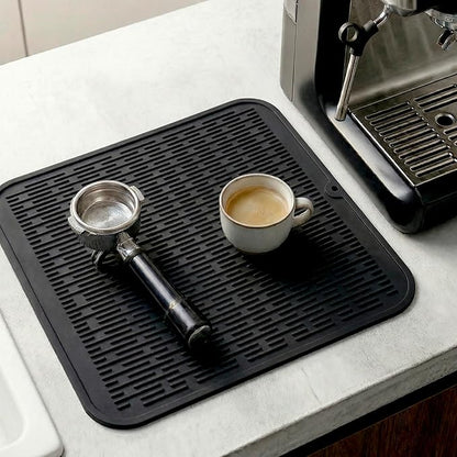 MicoYang Silicone Dish Drying Mat for Multiple Usage,Easy clean,Eco-friendly,Heat-resistant Silicone Mat for Kitchen Counter or Sink,Refrigerator or Drawer Liner Coffee XL 18 inches x 16 inches - Image 7