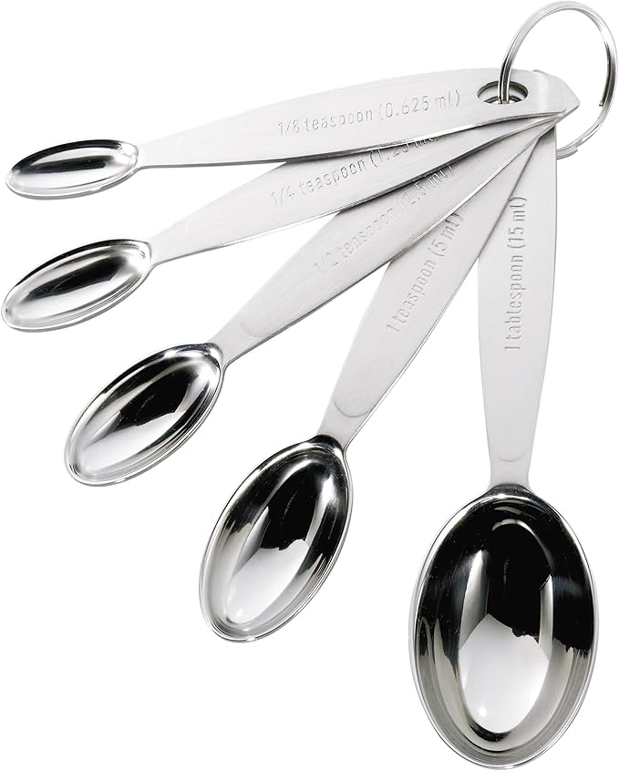 Cuisipro Stainless Steel Measuring Spoon Set Silver, Standard by Cuisipro