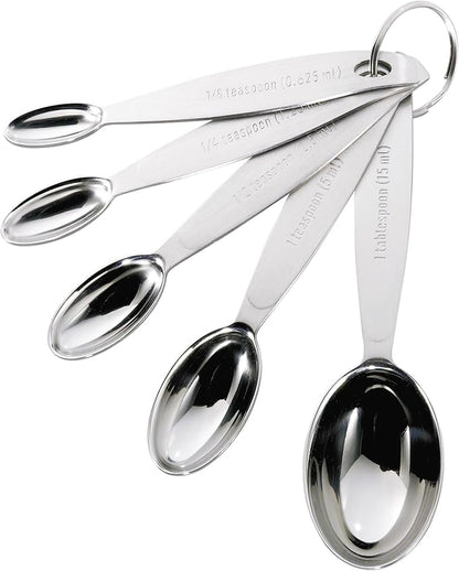 Cuisipro Stainless Steel Measuring Spoon Set Silver, Standard by Cuisipro