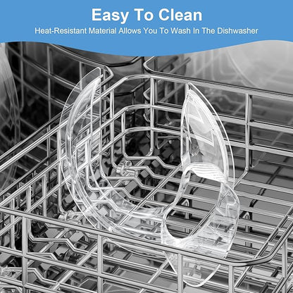Food-Grade Pouring Shield for KitchenAid 4.5-5QT Mixer Bowl (Stainless Steel, Glass, Ceramic) - Secure Fit Splash Guard for KitchenAid Tilt-Head Stand Mixers and Dishwasher Safe