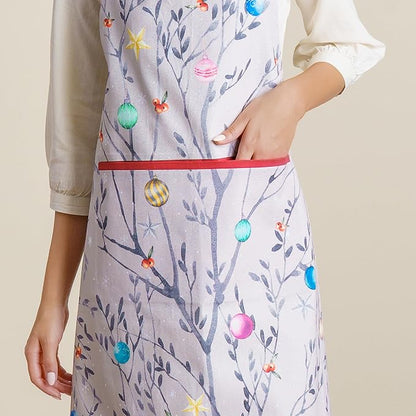 Maison d' Hermine 100% Cotton Apron for women with Pocket Kitchen Chef Apron for Men Cooking Mothers Day Gifts