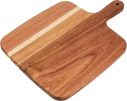 ZeQi Acacia Wood Cutting Board with Handle 14''X10'' / Charcuterie Board/Serving Board/Cheese, Bread, Vegetables & Fruits Serving Board - Image 8