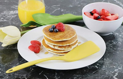 Spatula, Turner for Non-stick pans, Heat Resistant, Flipper, BPA Free Melamine Utensil with Ergonomic Handle by Reston Lloyd 11 inch, Lemon - Image 4