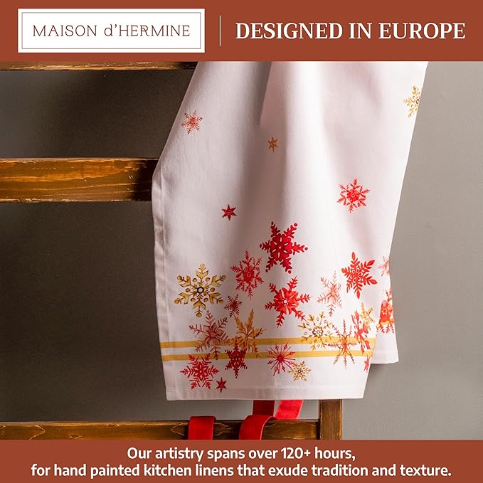 Maison d' Hermine 100% Cotton Apron for women with Pocket Kitchen Chef Apron for Men Cooking Mothers Day Gifts
