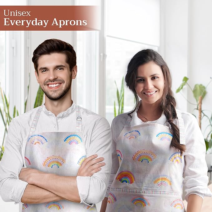 Maison d' Hermine 100% Cotton Apron for women with Pocket Kitchen Chef Apron for Men Cooking Mothers Day Gifts - Image 6