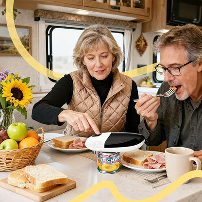 Handsfree One Touch Electric Can Opener, Smooth Edge Automatic Can Opener Fits All Can Sizes, Handheld Battery Operated Easy and Safe Kitchen Gadget for Seniors with Arthritis