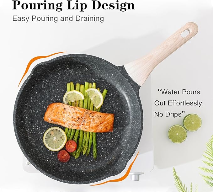 Kordisen Nonstick Frying Pan Skillet, 8 Inch Small Egg Omelet Pan, Healthy and Non Toxic, Induction Compatible, PFOA Free - Image 3