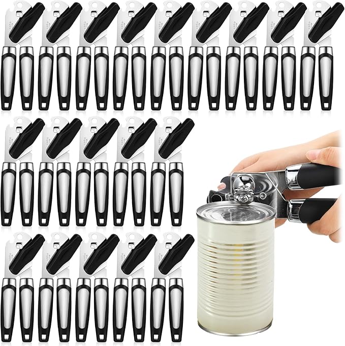Gisafai 20 Pcs Manual Can Opener with Sharp Blade Smooth Edge Multifunctional Kitchen Gadget Handheld Openers Oversized Handheld Knob Can and Bottle Animals by Gisafai