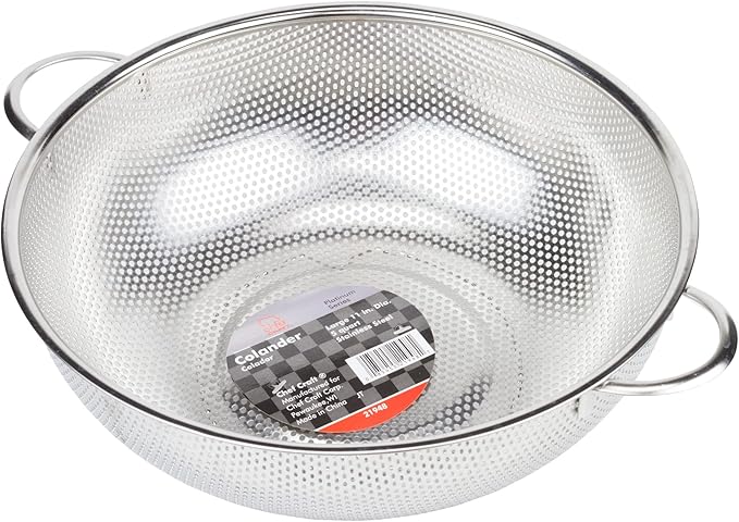 Chef Craft Select Microperforated Colander, 5 Quart, Stainless Steel (Pack of 4)