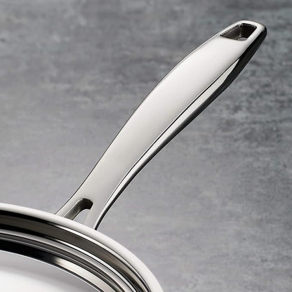 Tramontina Signature Tri-Ply Clad Stainless Steel 3-Quart Saute Pan with Lid, Induction-Ready Cooking Pan, Dishwasher-Safe, NSF-Certified, Made in Brazil - Image 4