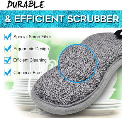 Dual Sided All-Purpose Sponges Kitchen,Dish Sponge for Washing Dishes Cleaning Kitchen,Non Scratch,Rough Scrubbers for Non-Stick Cookware, Soft Microfiber Scrub for Dishes(12 Pack) - Image 2