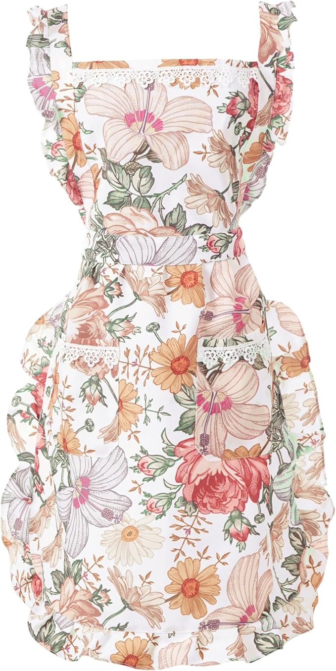 Funny Aprons for Women with Pockets, Kitchen Cooking Grilling Bbq Cute Chef Apron, Mothers Day Birthday Gifts for Women by Aoomzoon