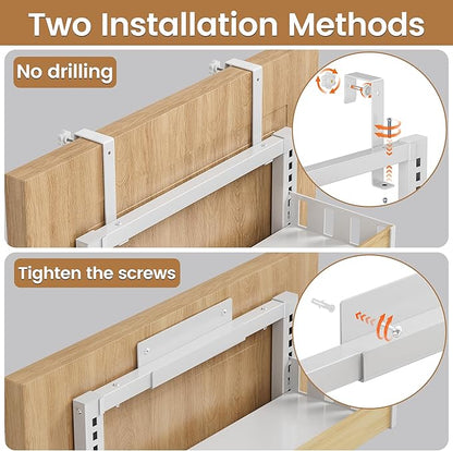 POKIPO 8 Tier Over The Door Pantry Organizer, 2 IN 1 Wall Mount or Hanging Spice Rack Seasoning Shelves with Adjustable Basket, Back of Door Organizer and Storage for Kitchen Cabinet and Room Closet - Image 4