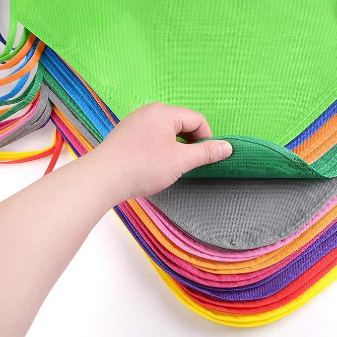 KUUQA 16/24/30/36/40Pcs Kids Apron Painting Aprons for Kids, Kids Paint Apron Art Smock for Classroom Painting Party Supplies