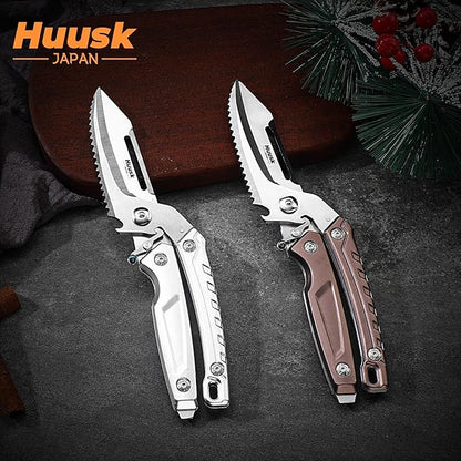 Huusk Heavy Duty Poultry Scissors - Kitchen Scissors for Food with Serrated Edge, Detachable Sharp Shears for Cutting Meat, Chicken Bone, Christmas Gift for Men and Women