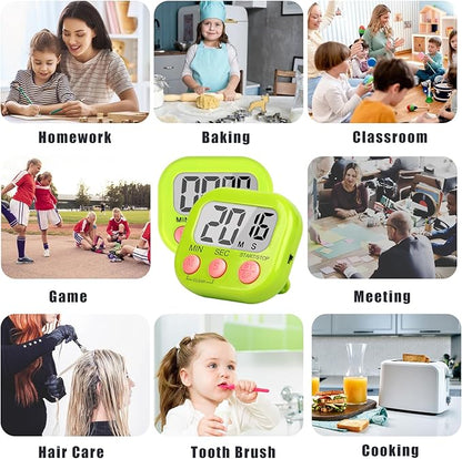 ZILLEEN Classroom Timer for Kids Teachers 2 Pack Digital Tmers, Green - Image 5
