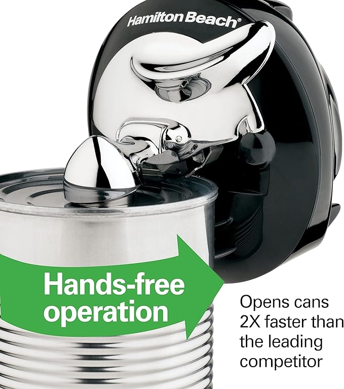 Hamilton Beach Walk 'n Cut Electric Can Opener for Kitchen,Use On Any Size,Automatic and Hand-Free,Cordless & Rechargeable,Easy Clean Removable Blade,Black (76501G),(Pack of 2) - Image 3