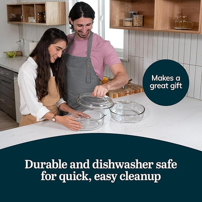 Libbey Baker's Basics 2 Piece Casserole Dish with Lid - Elegant Glass Casserole Dishes for Oven - Versatile Baking Dishes to Store Leftovers and More - Image 5