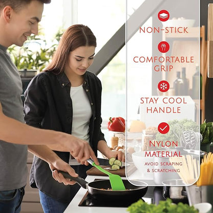 Kitchen Utensils Set 35 PCS Cooking Utensils Set, Nonstick and Heat Resistant Nylon Stainless Steel Silicone Spatula Set - Kitchen Gadgets Home Essentials Kitchen Accessories, Apartment Must Haves - Image 4