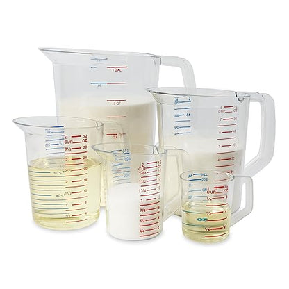 Rubbermaid Commercial Products Bouncer Clear Measuring Cup, 1-Cup /0.25-Quart, Clear, Strong Food Grade, Easy Read for Liquid/Dry Ingredients, for Home/Professional Kitchen - Image 4