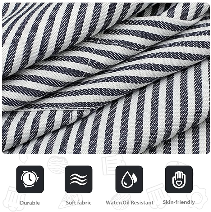 VALOME 2 Pack Kitchen Aprons, Apron for Cooking with 2 Pockets, Unisex Adjustable Neck Strap Chef Aprons for Men Women - Image 3