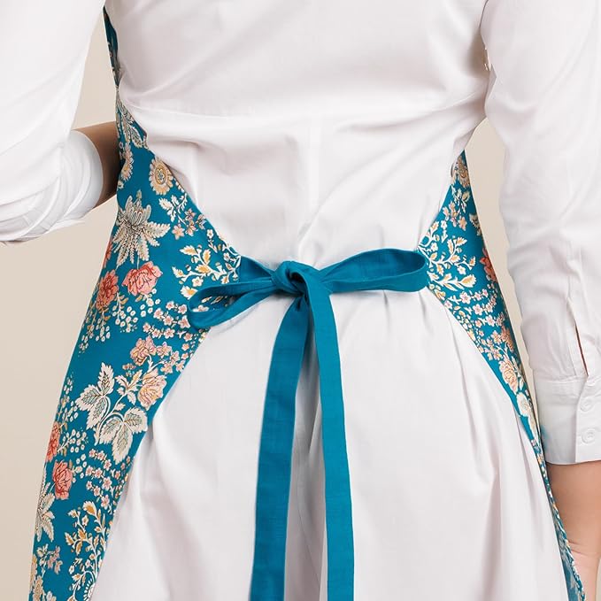 Maison d' Hermine 100% Cotton Apron for women with Pocket Kitchen Chef Apron for Men Cooking Mothers Day Gifts