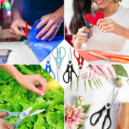 Kitchen Scissors, Rkqoa Pink Kitchen Shears All Purpose Heavy Duty with Comfort Grip for Everyday use, Stainless Steel Shears Set for Cutting Food Cooking Poultry Dishwasher Safe