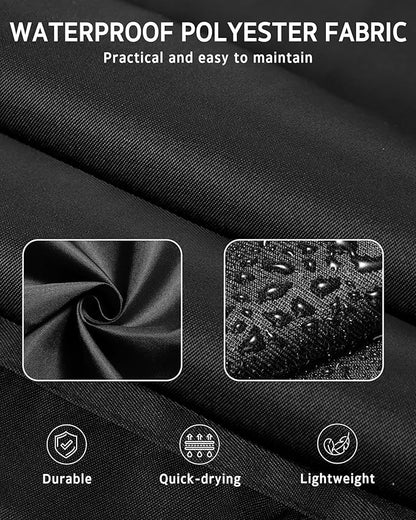 Syntus Server Apron for Men Women, Waitress Waist Apron, Black 1/3/12 Packs - Image 3