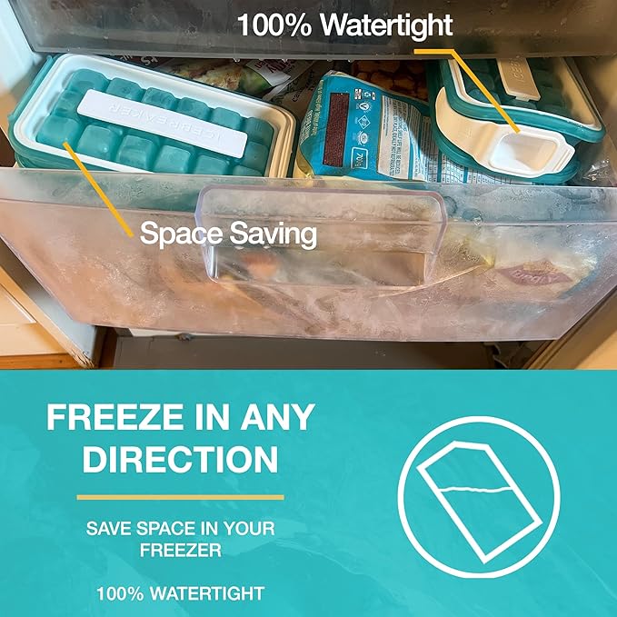 ICEBREAKER POP 2.0 2024: Make And Serve Ice Without Ever Touching The Ice | The Sanitary Silicone Ice Cube Tray for Freezer | Patented Ice Trays for Freezer | This Ice Cube Maker Makes 18 Cubes - Image 5