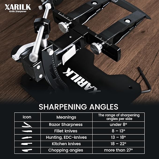 GEN3 Guided Knife Sharpening System, Aluminium | Professional knife sharpener, Knife Sharpening Kit W / 3 Al Plates Diamond (320#, 800#, 2000#) for For Hunting & Kitchen Knives - Image 9