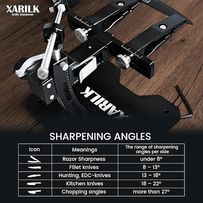 GEN3 Guided Knife Sharpening System, Aluminium | Professional knife sharpener, Knife Sharpening Kit W / 3 Al Plates Diamond (320#, 800#, 2000#) for For Hunting & Kitchen Knives - Image 9