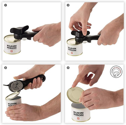 Kuhn Rikon Auto Safety LidLifter/Can Opener with Ring-Pull, 8 x 2.5 x 2.75 inches, White - Image 2