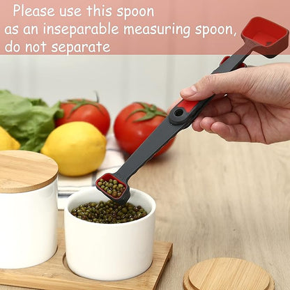 Collapsible Silicone Soft Measuring Cups and Measuring Spoons,8 pieces Portable Food Grade Silicone Measurement Cup for Liquid & Dry Measuring Baking &Utensils & Travel Measuring Cup，space saver - Image 5