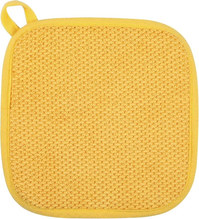 GeeRic Microfiber Dish Drying Mat, Super Absorbent Kitchen Dish Drying Pad, Reversible for Countertop, 7*7 inch Yellow by GeeRic