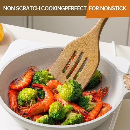 2 Pcs Wooden Cooking Utensils Set ，Wooden Spoons for Cooking, - Image 5