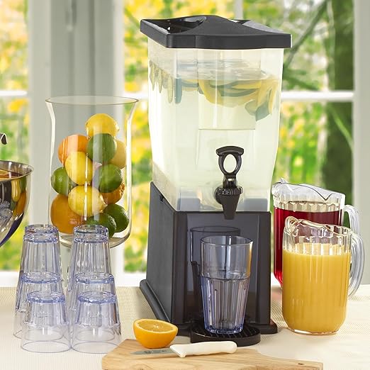 Winco Slim 3 Gallon Beverage Dispenser with Base - Image 7