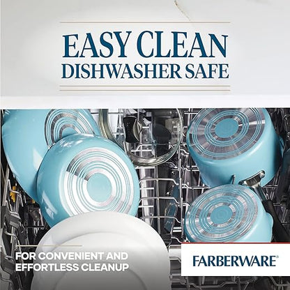 Farberware Cookstart DiamondMax Nonstick Frying Pan/Skillet, Dishwasher Safe, 12 Inch - Aqua - Image 5