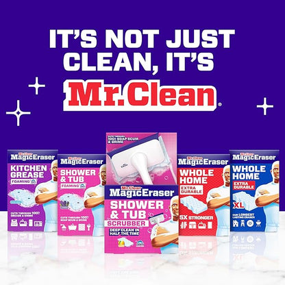 Mr. Clean Magic Eraser Sponge, All Purpose Cleaner, Cleaning Scrubber, Wall, Sneaker, Kitchen, Bathroom, Shower Cleaner, Cleaning Supplies, Melamine Sponge, Cleaning Pads, Extra Durable, 9ct - Image 9