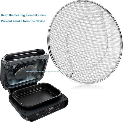 Replacement Splatter Shield for Ninja Foodi FG551 Air Fryer,Stainless Steel Splatter Screen Accessories for Ninja Foodi Smart XL 6-in-1 Indoor Grill, FG550, BG500A, DG551