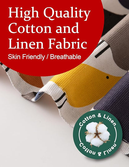 Cozy Adjustable Cross Back Aprons for Women with Pockets Cotton Linen Cooking Kitchen Baking