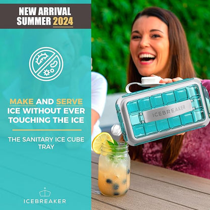 ICEBREAKER POP 2.0 2024: Make And Serve Ice Without Ever Touching The Ice | The Sanitary Silicone Ice Cube Tray for Freezer | Patented Ice Trays for Freezer | This Ice Cube Maker Makes 18 Cubes - Image 2